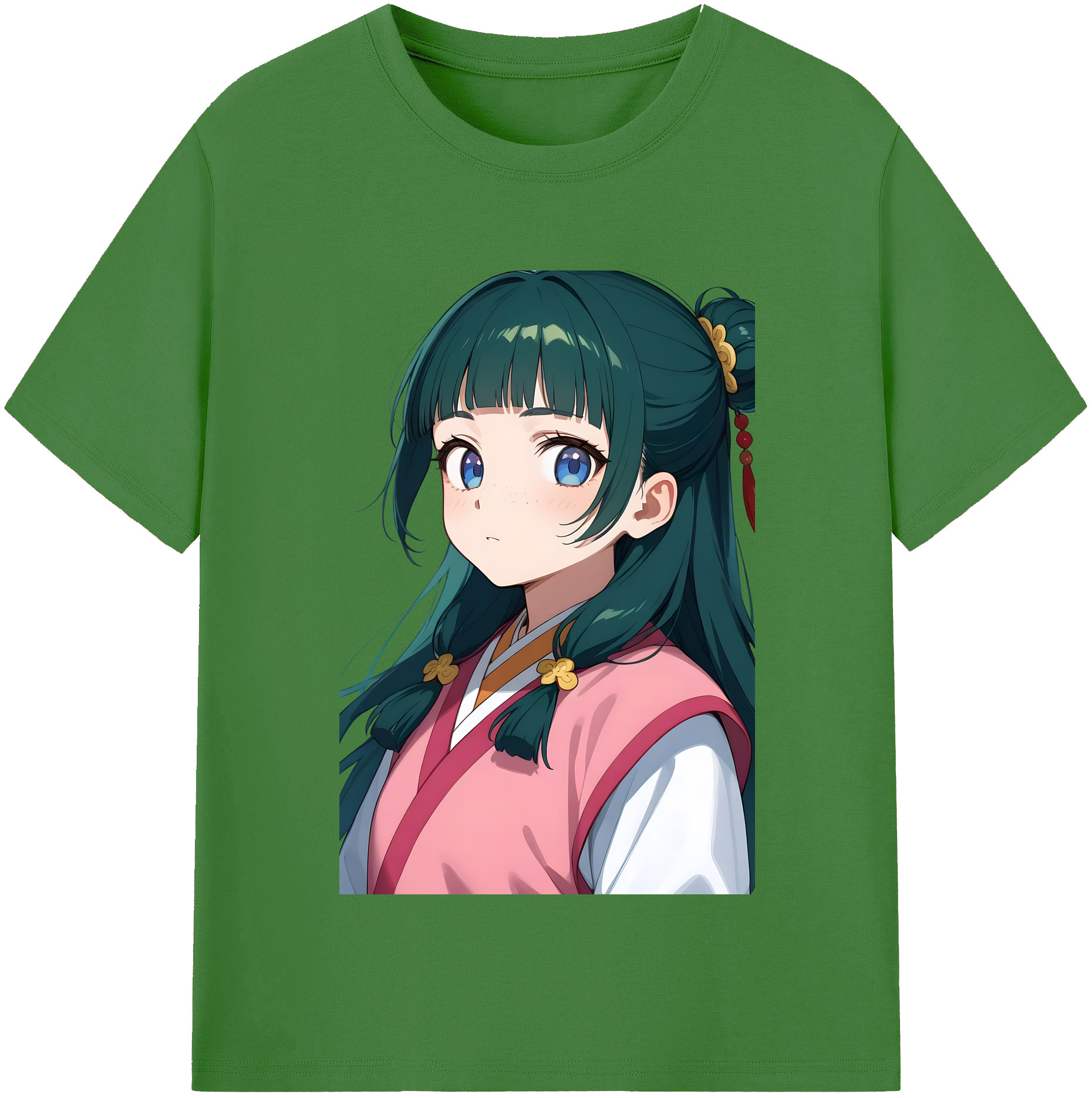 （画像用） 薬屋のひとりごと The Apothecary Diaries レディースカジュアルプリントTシャツ（綿100％）